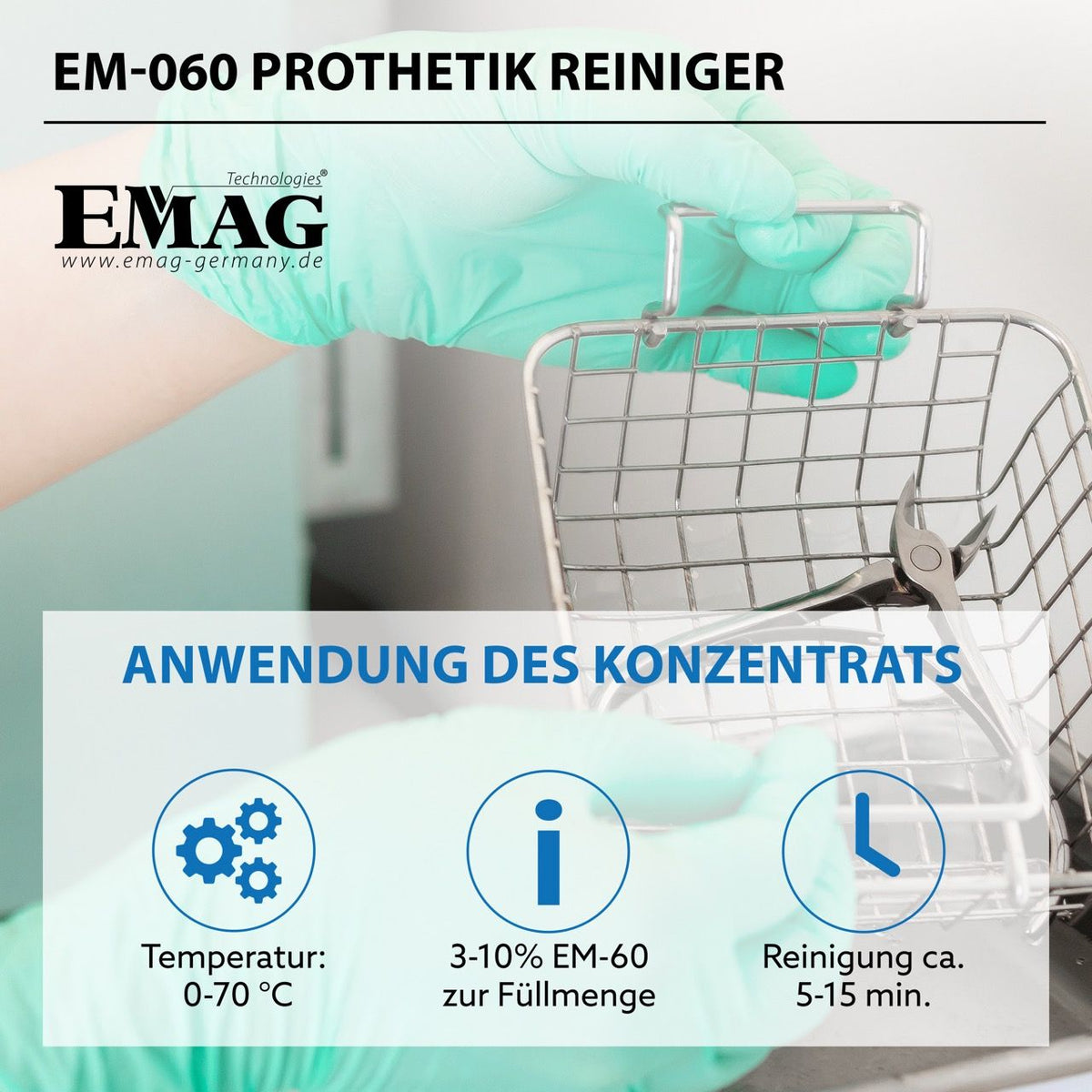 EM-060 Prothetik Ultraschallreiniger