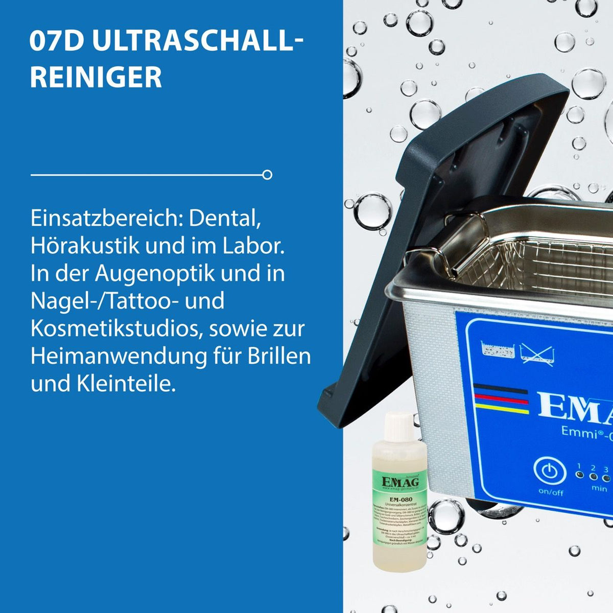 07D Ultraschallreiniger Edelstahl