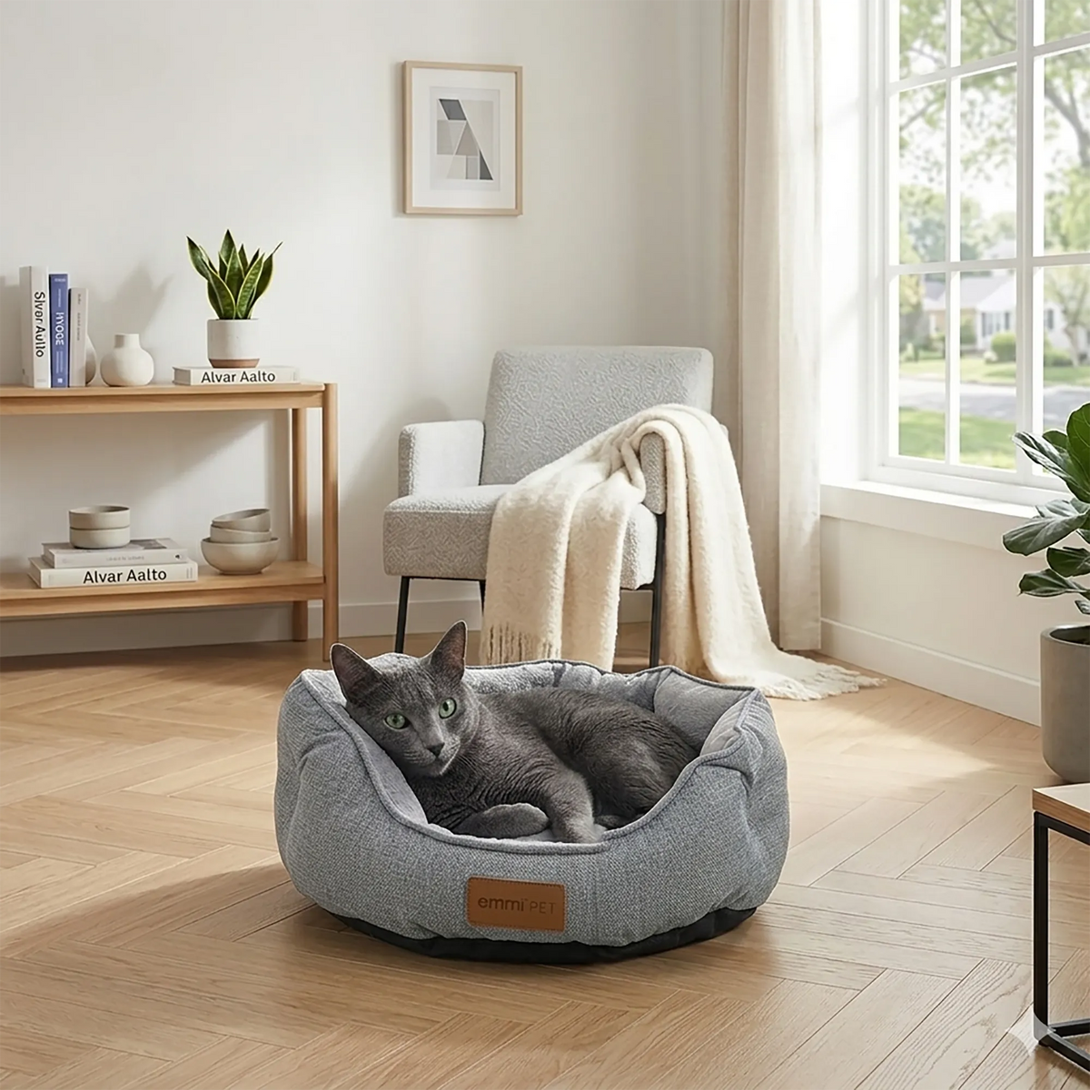 Katzen- und Hundebett SPIRIT Grau